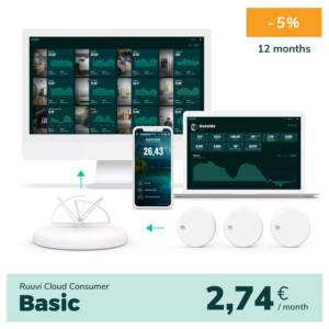 Ruuvi Cloud -pilvitilaus - Ruuvi Cloud Consumer Basic, 12 kuukautta