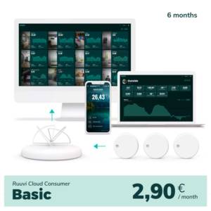 Ruuvi Cloud -pilvitilaus - Ruuvi Cloud Consumer Basic, 6 kuukautta