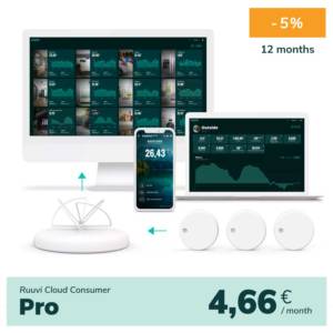 Ruuvi Cloud -pilvitilaus - Ruuvi Cloud Consumer Pro, 12 kuukautta